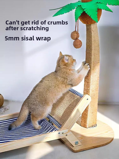 Complete Cat Delight: Frame Bed Roller Scratching Post
