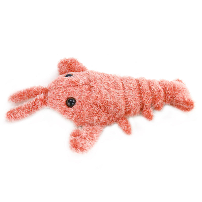 New Electric Simulation Shrimp Catnip Fun Cat Teaser Toy
