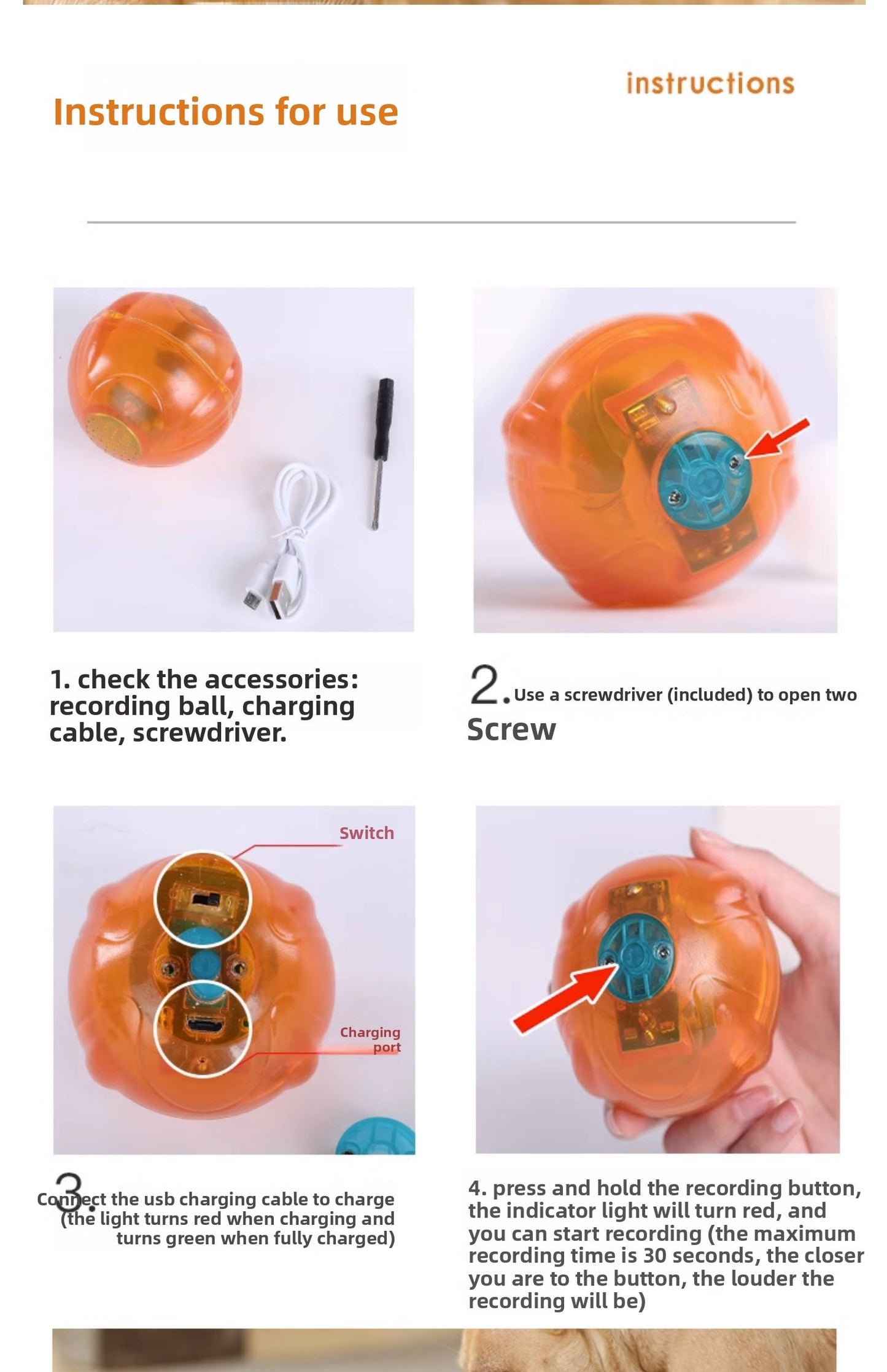 Durable Pet Comfort Pillow Puppy Shape with Simulated Heartbeat Warm Plush Sound Toy