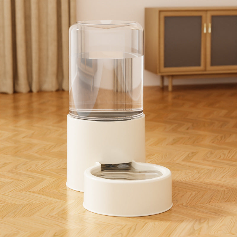 Automatic Cat Dog Water Dispenser with Food Feeder and Grain Storage Bucket