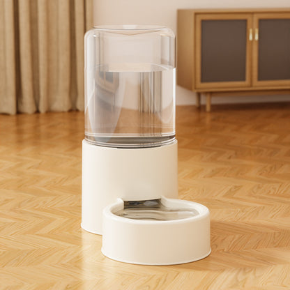 Automatic Cat Dog Water Dispenser with Food Feeder and Grain Storage Bucket