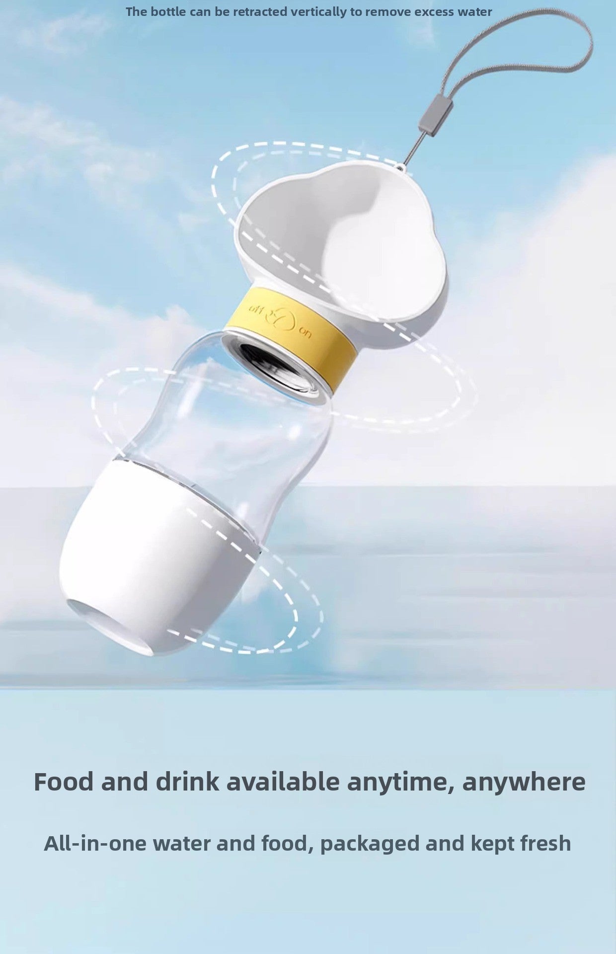 Portable Pet Travel Water Bottle for Dogs Outdoor Drinking Cup Leak Proof Doggy Hydration Supply for Puppy Teddy and Small Medium Dogs