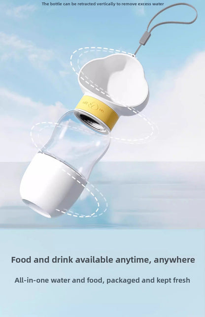 Portable Pet Travel Water Bottle for Dogs Outdoor Drinking Cup Leak Proof Doggy Hydration Supply for Puppy Teddy and Small Medium Dogs