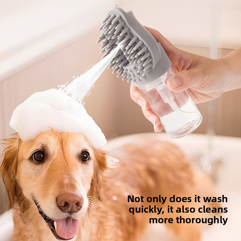 Multifunctional Automatic Foam Silicone Pet Bath Massage Brush for Cats Dogs