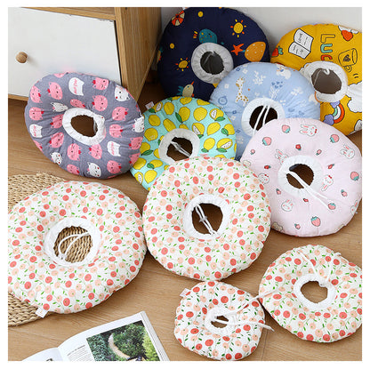 Pet Elizabethan Collar Anti-Bite Anti-Lick Soft Headband Cat Dog Neutering Shame Collar Adjustable Neckband