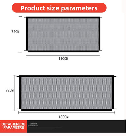 Portable Dog Playpen Large Indoor Outdoor Pet Fence Foldable Isolation Net for Puppy Cat Safety Barrier No Installation Needed
