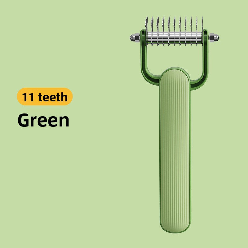 New Double-Sided Thinning Pet Knot-Opening Comb for Dog Cat Wholesale