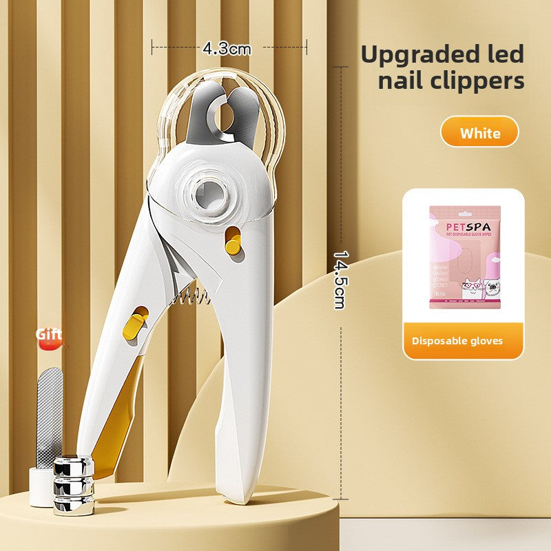 Beginner Friendly Cat Dog Nail Clipper with Light and Bloodline Indicator