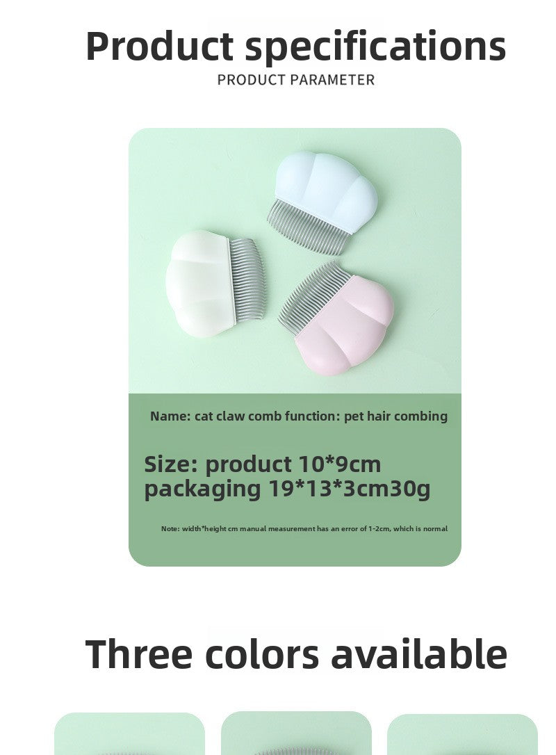 Pet Supplies New Style Shell Comb for Cat Grooming Massage