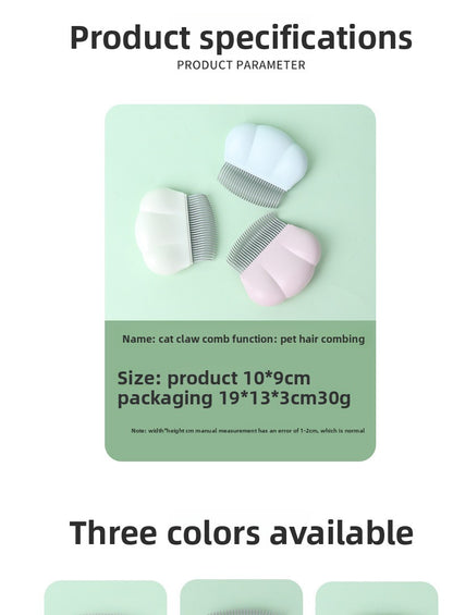 Pet Supplies New Style Shell Comb for Cat Grooming Massage