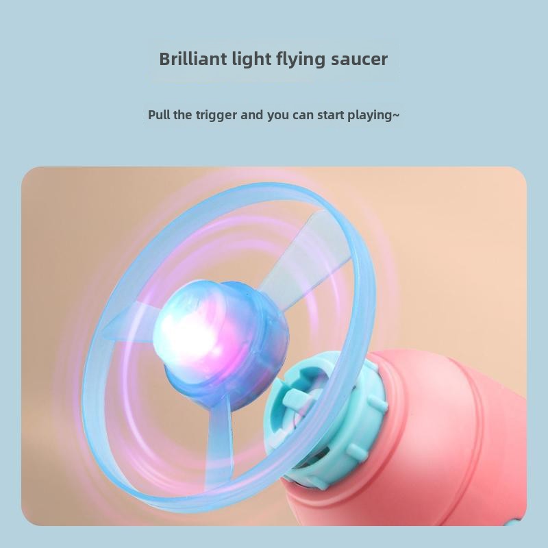 Interactive Pet Toy Flying Disc Launcher for Cats and Dogs