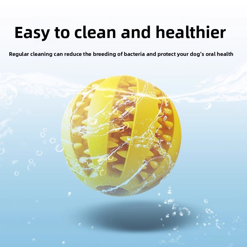 Rubber Dog Toy for Small Large Puppies Boredom Relief Sound Making Teeth Clean Ball