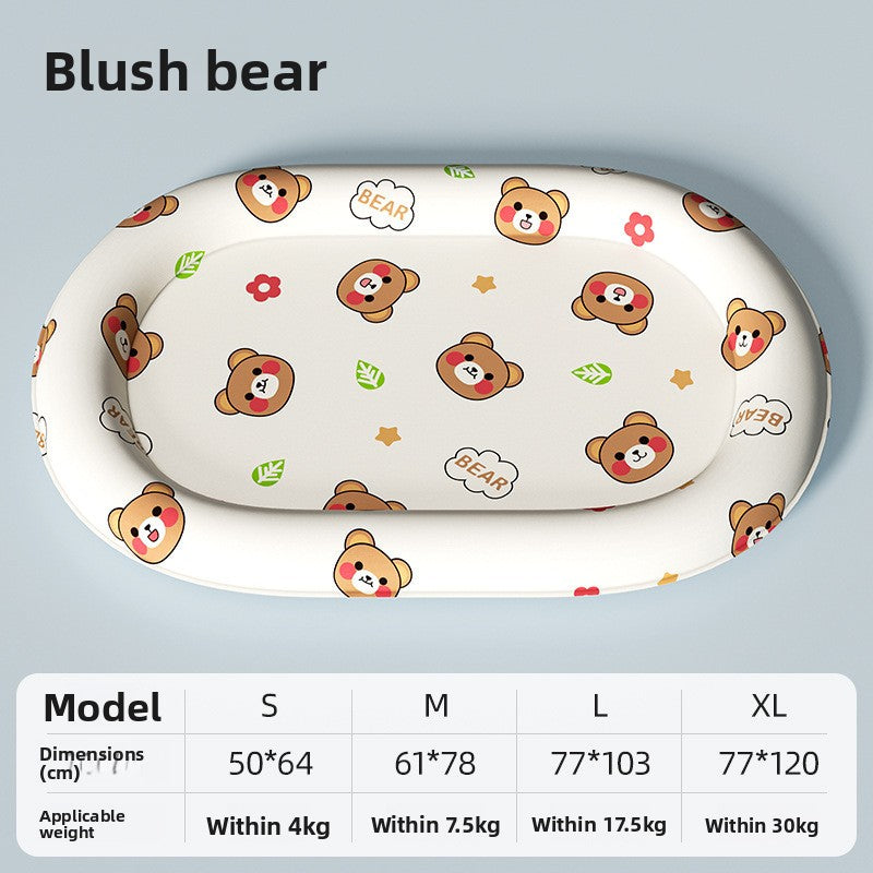 Dog Cat Ice Cool Mat Pad Summer Sleeping Floor Cooling Supplies Nest