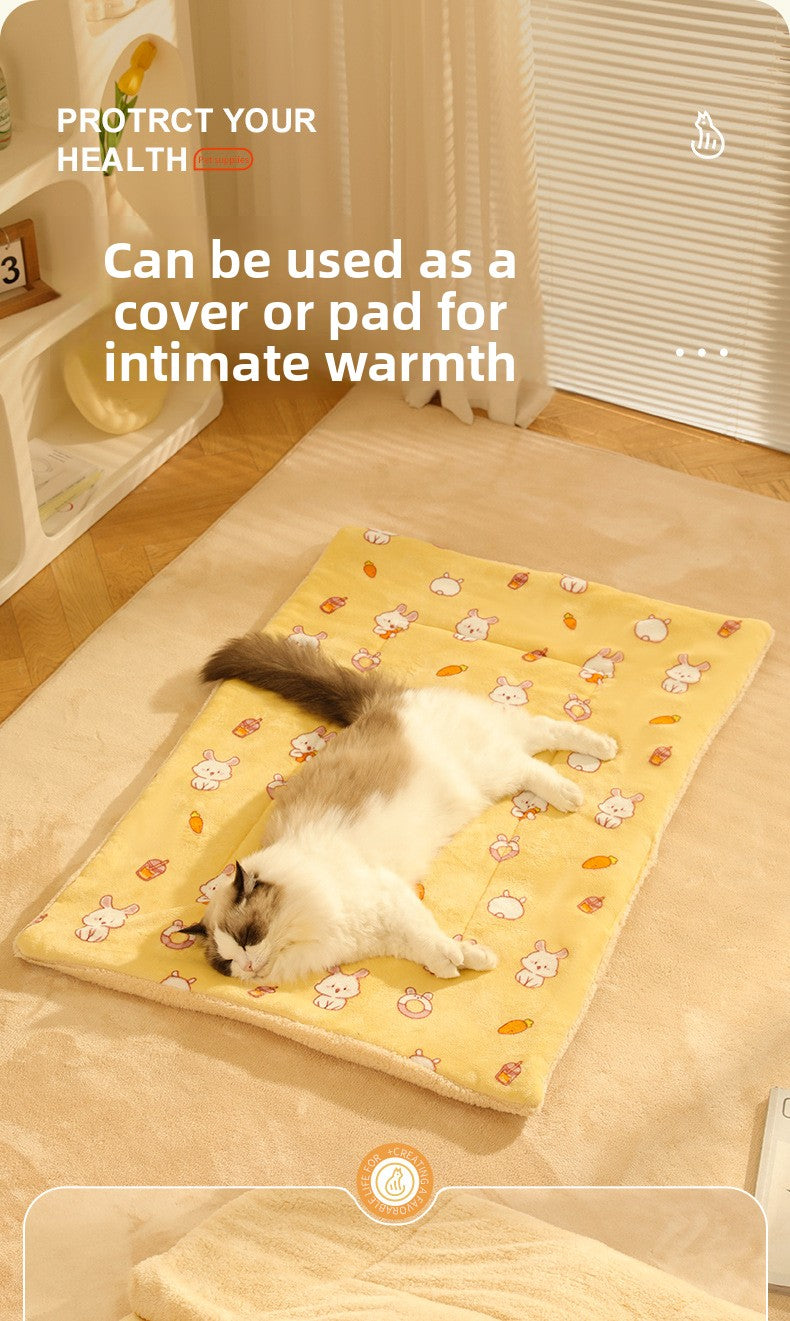 Electric Heating Pad for Cats and Dogs Waterproof Pet Warmer Mat Thermostat Control Ultra Soft Fleece Winter Bed for Puppy Kitten