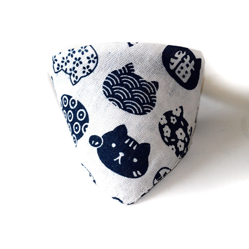 Pet Triangle Scarf Dog Scarf Cat Collar Christmas Small Dog Bib Japanese Style Cute Sweet Style