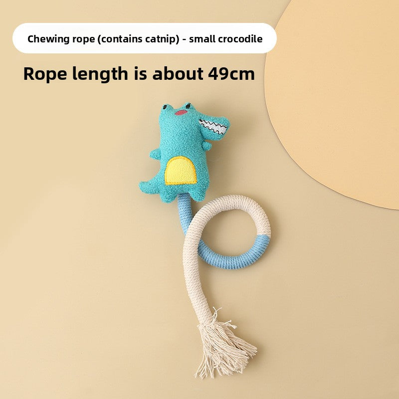 Cat Self-Entertainment Chew Rope Teeth Cleaning Artifact