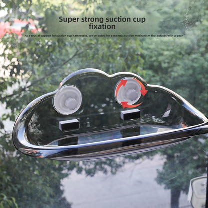 Pet Bubble Suction Cup Hanging Hammock Cat Bed for Window