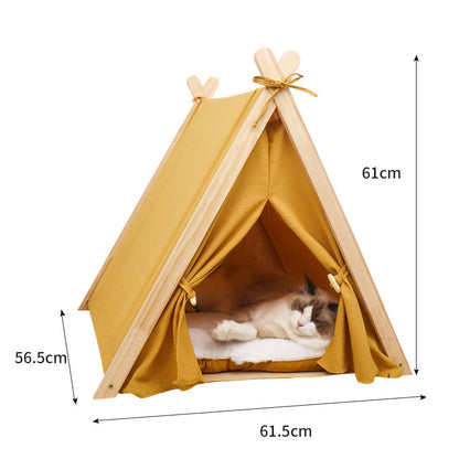 Pet Tent Dog House All-Season Universal Detachable Washable Enclosed Indoor Cat Winter Warm Cat Tent Cat House
