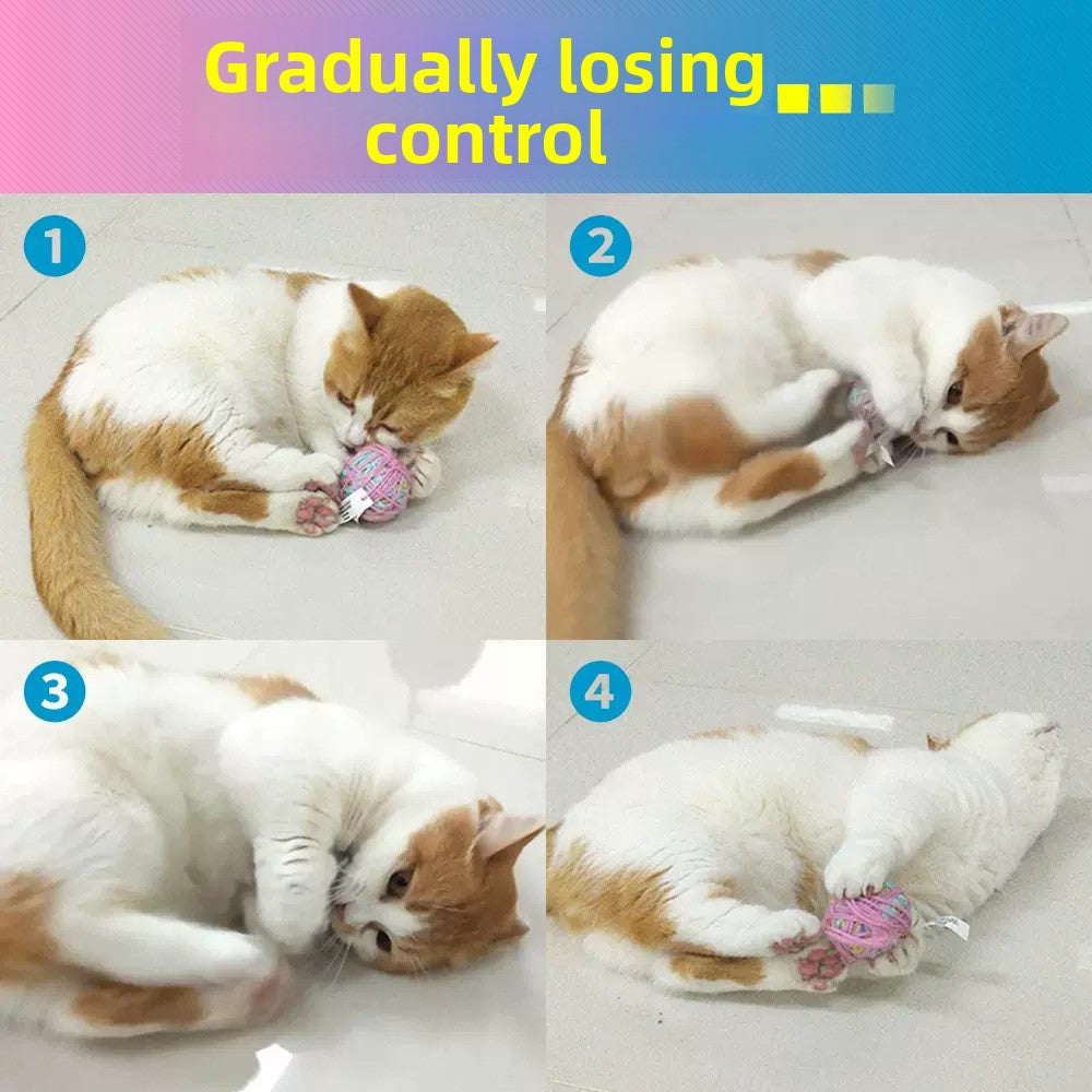Plush Wool Bite Thread Ball for Cat's Boredom Busting