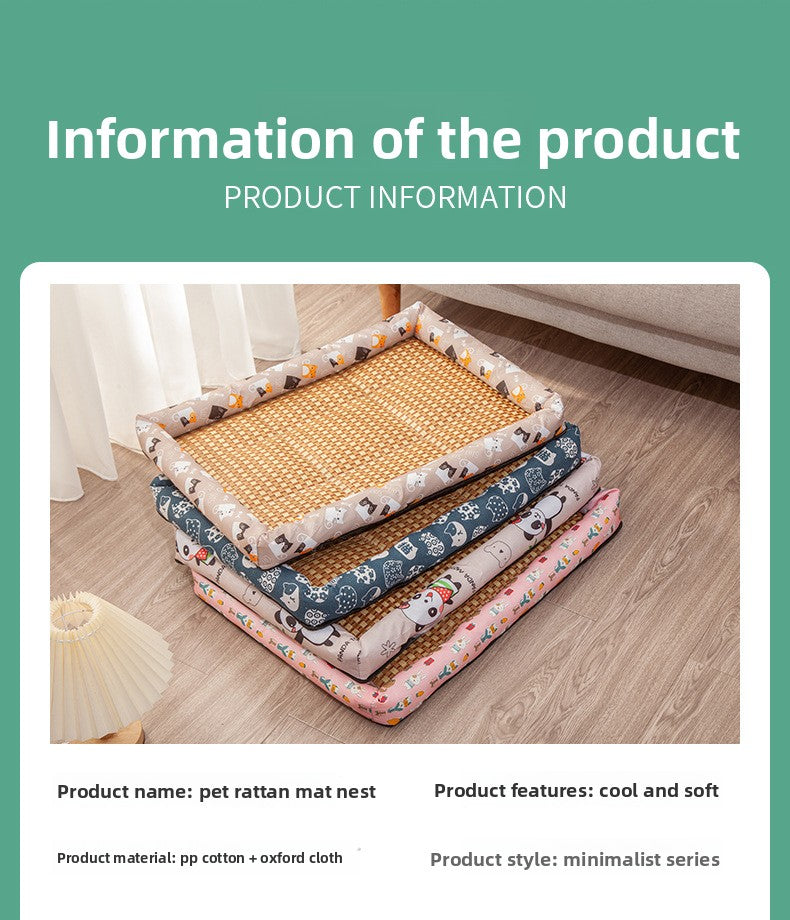 AllSeason Pet Cooling Mat Pad for Dogs Cats Summer WearResistant Bed Essentials