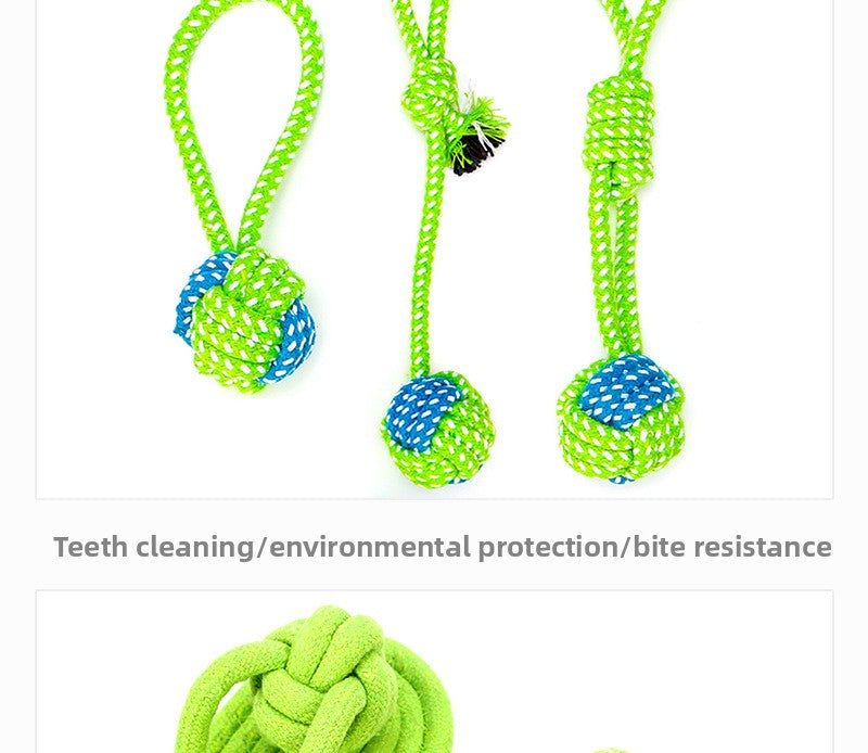 Cotton Rope Dog Toy Set Durable Chew Pet Training Combination