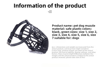 Anti Bite Soft Plastic Large Dog Muzzle Breathable Mesh for Golden Retrievers