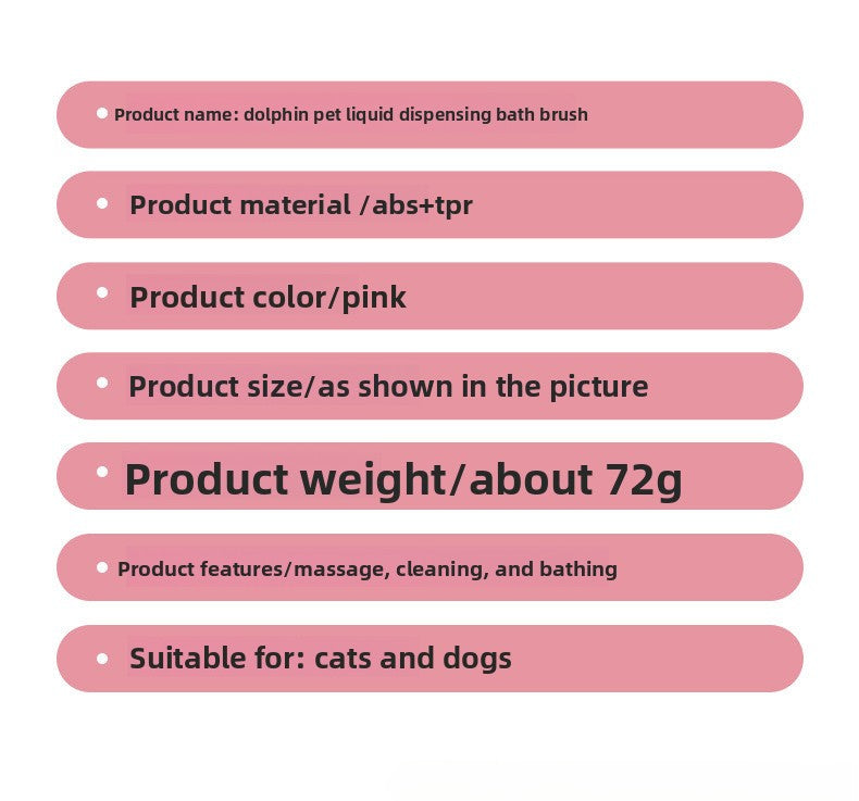 Pet Bath Spray Comb Cat Dog Electric Hair Removal Comb One-Key Anti-Flying Hair Dolphin Massage Brush Rechargeable