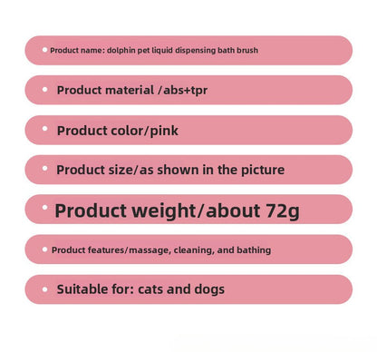 Pet Bath Spray Comb Cat Dog Electric Hair Removal Comb One-Key Anti-Flying Hair Dolphin Massage Brush Rechargeable