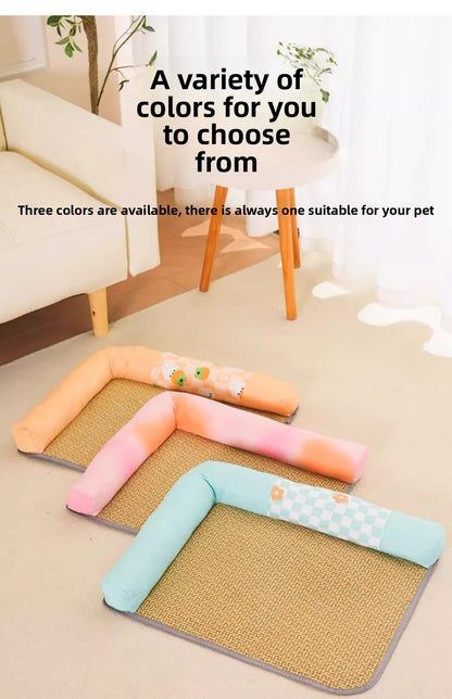 Home Use Pet Cat Dog Summer Cooling Mat Universal Soft Ice Cushion for Neck Safety