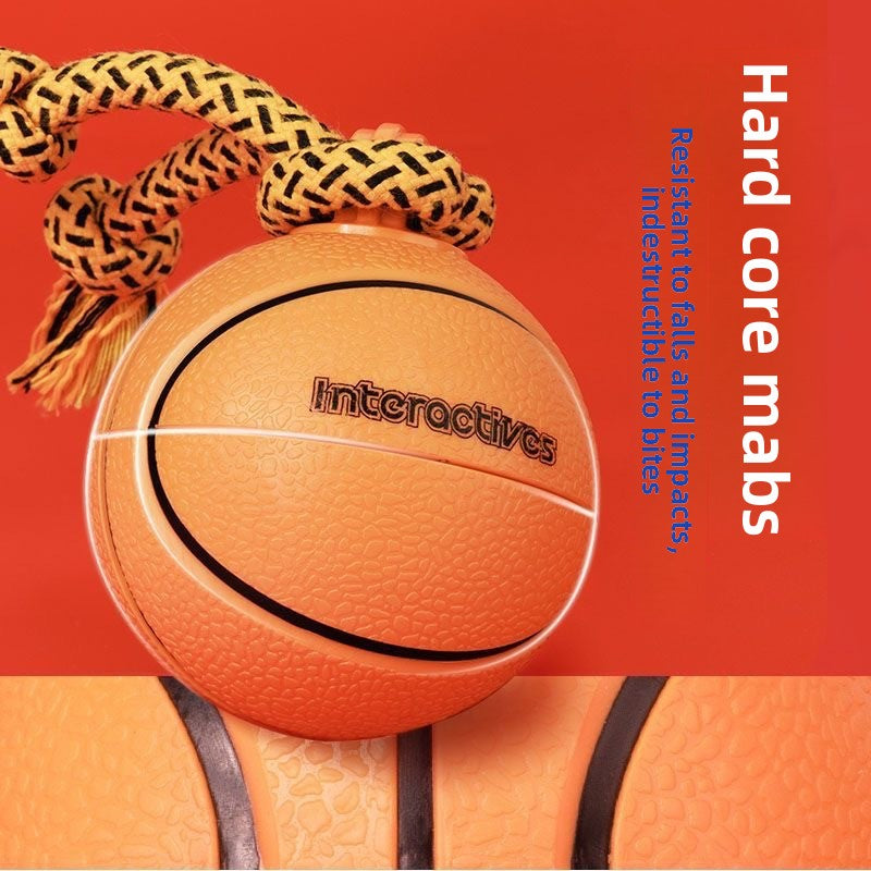 Smart Electric Dog Teaser Toy Rotating Basketball Interactive Durable Chew Fun Plaything