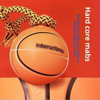 Smart Electric Dog Teaser Toy Rotating Basketball Interactive Durable Chew Fun Plaything