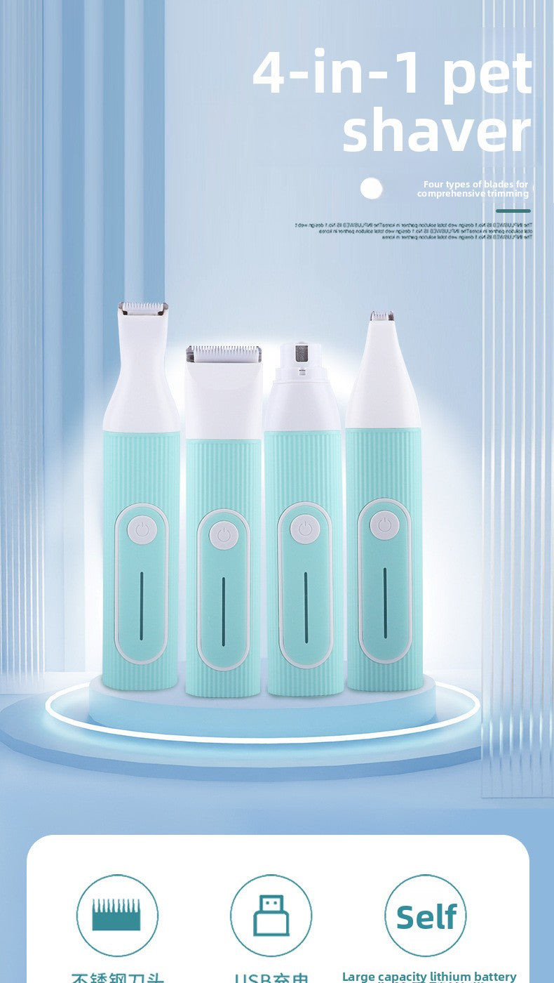 Pet Supplies New Pet Hair Trimmer Set Dog Electric Clipper Nail Grinder Pet Paw Hair Trimmer