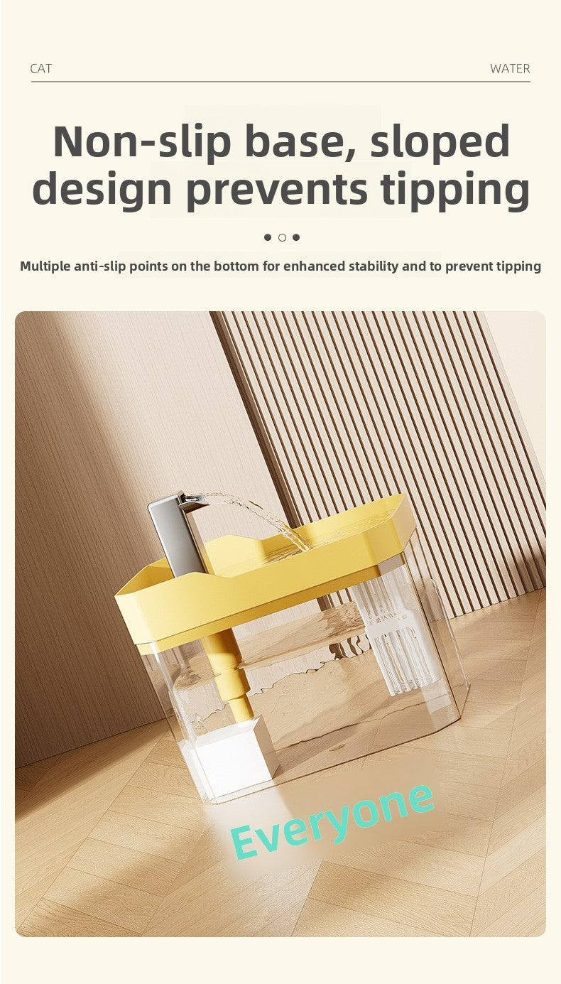 Automatic Cat Water Fountain 2L Large Capacity Smart Pet Water Dispenser with Filter for Fresh Circulating Water and Quiet Pump