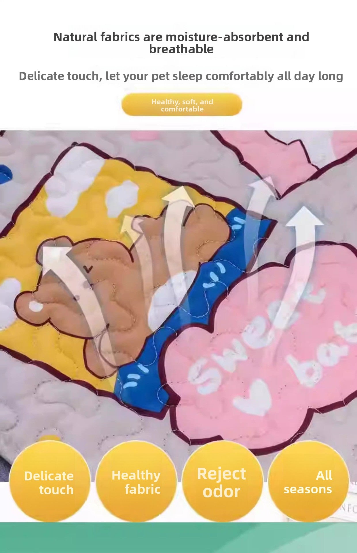 All Season Pet Mat Dog Cat Sleeping Pad Summer Cooling Dog Bed Essentials