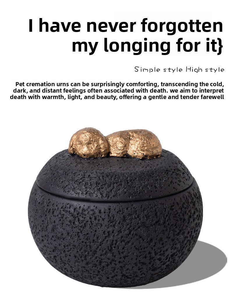 Pet Funeral Urn for Cats Dogs Cremation Memorial Box with Engraving Plate for Ashes Keepsake Aftercare Pet Loss Gift