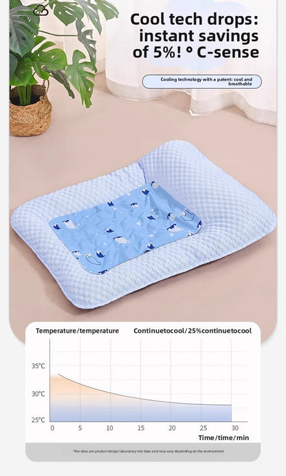 Dog Cat Ice Silk Summer Cooling Sleeping Mat for Pets Comfort