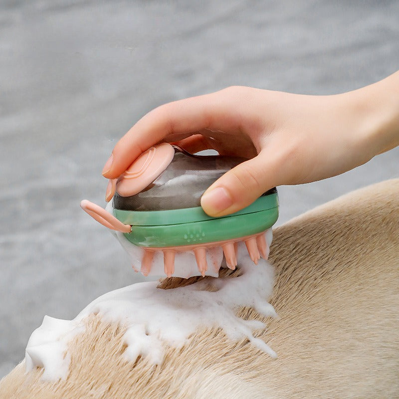 Pet bath brush dog rub bath massage comb