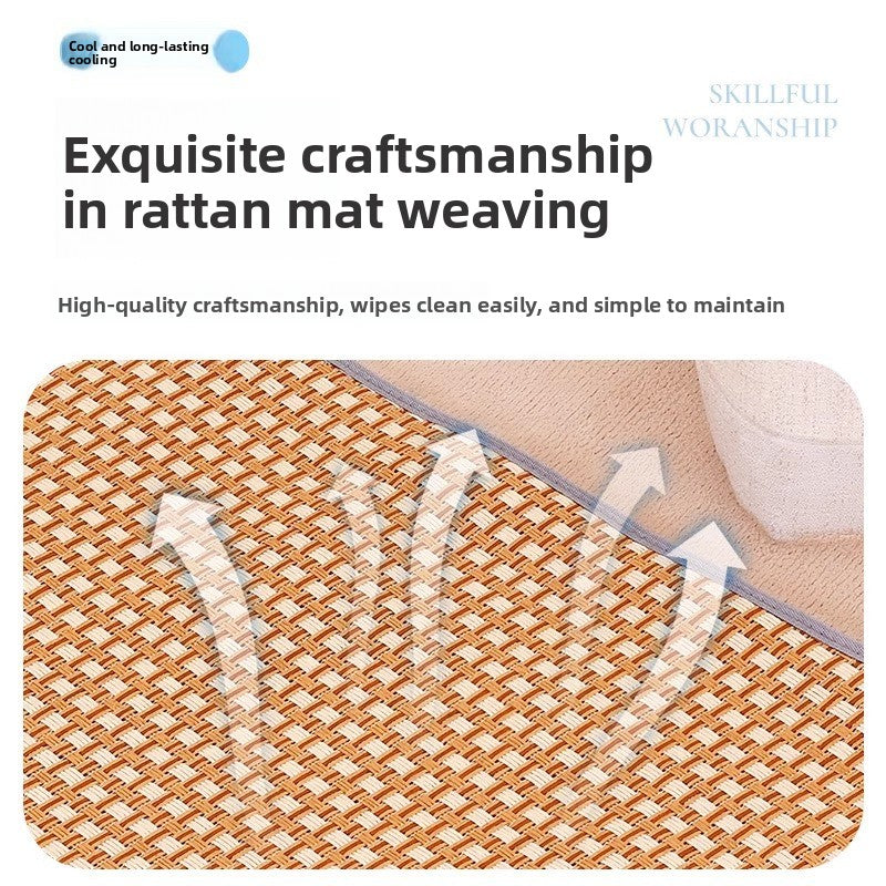 Cooling Mat Pet Bed Mat for All Seasons Rattan Teddy Cat Dog Summer Use