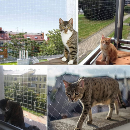 Multi-size Cat Netting Pet Guard Anti-fall Solution for Balcony Window and Stairs