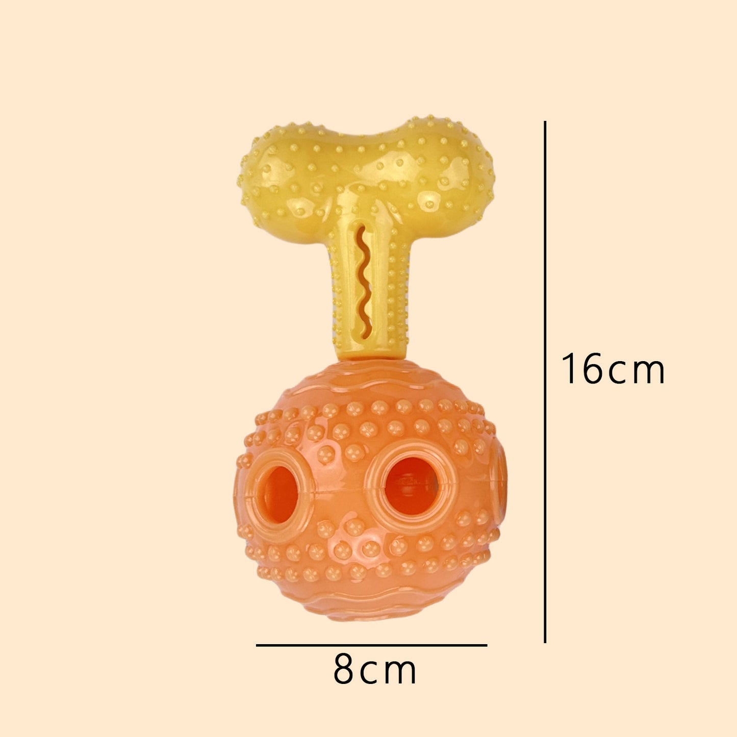 Interactive Dog Chew Toy with Treat Dispenser Durable Silicone Puppy Training Toy for Teddy Small Medium Dogs