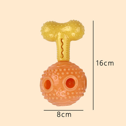 Interactive Dog Chew Toy with Treat Dispenser Durable Silicone Puppy Training Toy for Teddy Small Medium Dogs