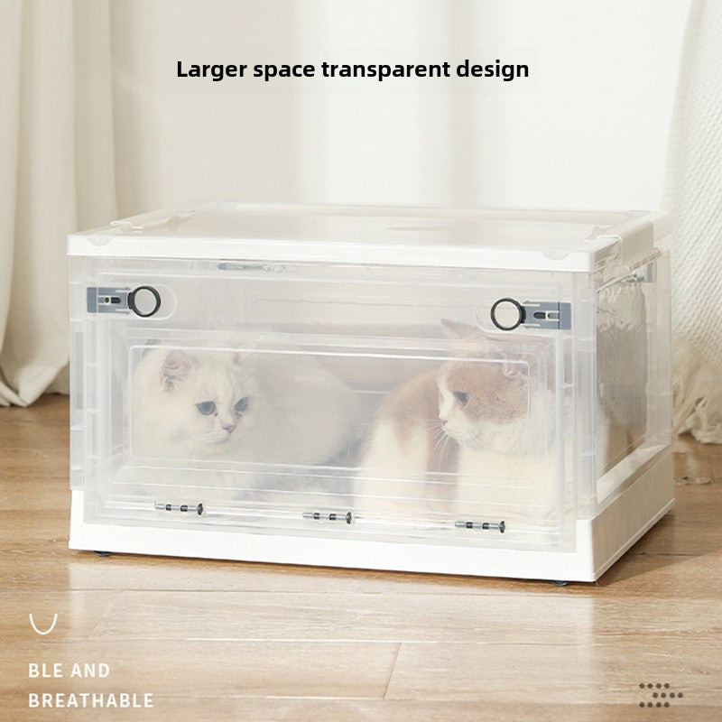 Large Pet Grooming Dryer Box for Cats with Transparent Design