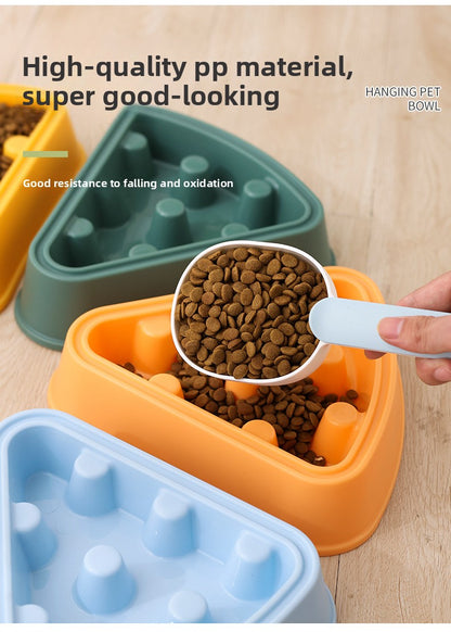 Interactive Puzzle Feeder Bowl Large Size Slow Feed Dog Bowl Anti Gulping Choking Cartoon Pizza Design Fun Pet Supplies for Dogs Cats