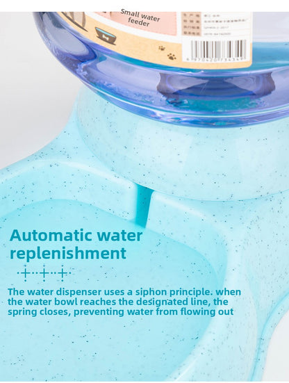 Large Capacity 3.8L Automatic Pet Feeder Dog Waterer Bowl Wheat Straw Eco Friendly Pet Supplies