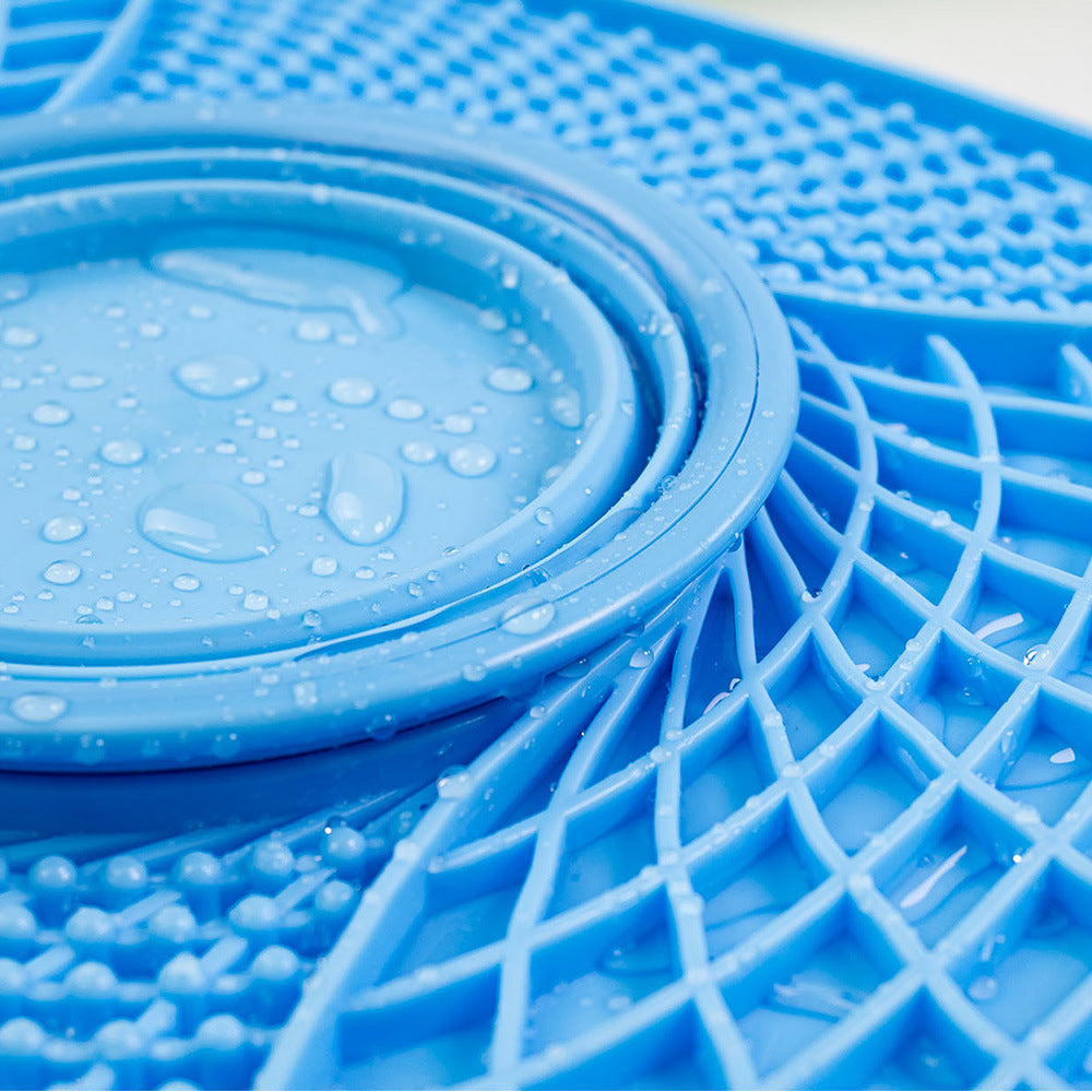 Premium Silicone Slow Feeder Bowl for Dogs and Cats Anti Choke Anti Spill Food Mat with Non Slip Bottom for Messy Eaters