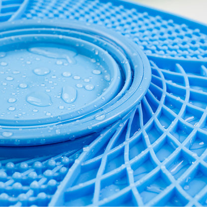 Premium Silicone Slow Feeder Bowl for Dogs and Cats Anti Choke Anti Spill Food Mat with Non Slip Bottom for Messy Eaters