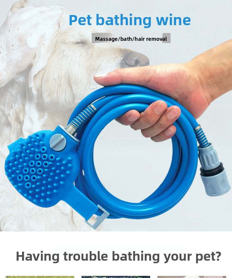 Pet Bathing Artifact Dog Cleaning and Grooming Tool Pet Bathing Spray Head Massage Shower