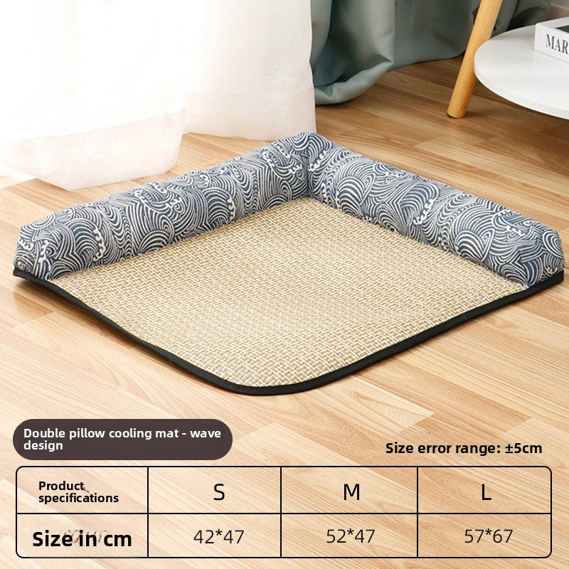 Pet Bed for Cats Dogs AllSeason Mat Summer Cool Sleeping Gear Small Medium Sizes