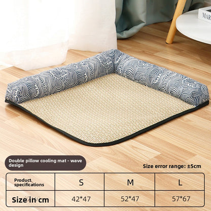 Pet Bed for Cats Dogs AllSeason Mat Summer Cool Sleeping Gear Small Medium Sizes