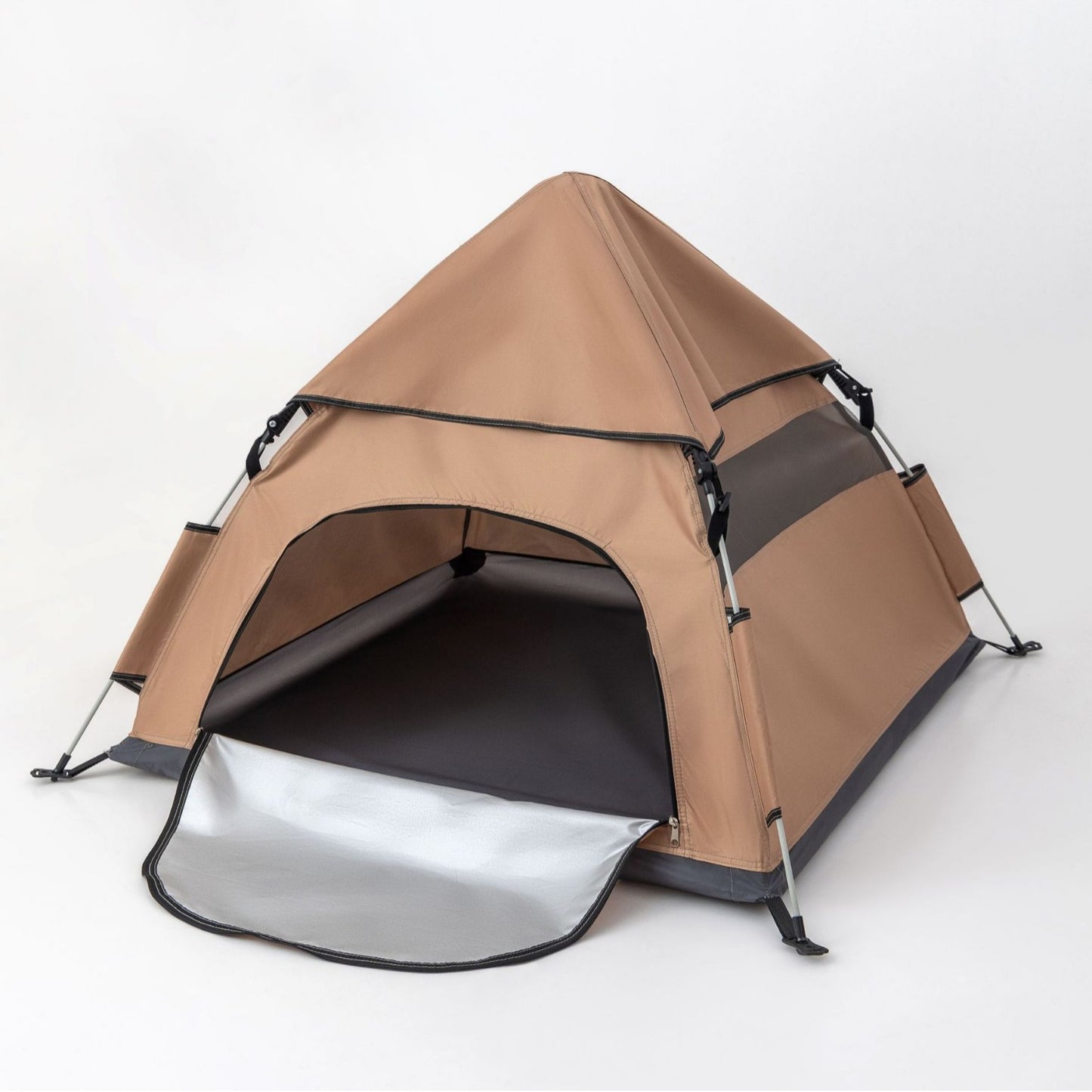 Portable PET tent for outdoor camping